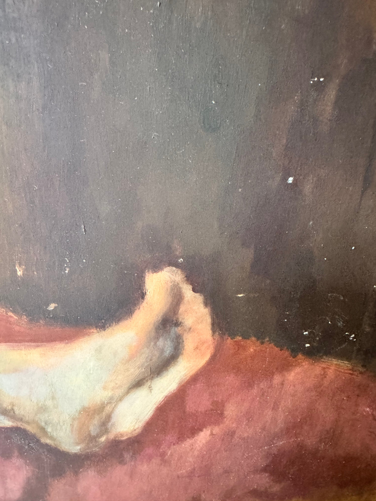 Classic Large Mid Century Nude on Board