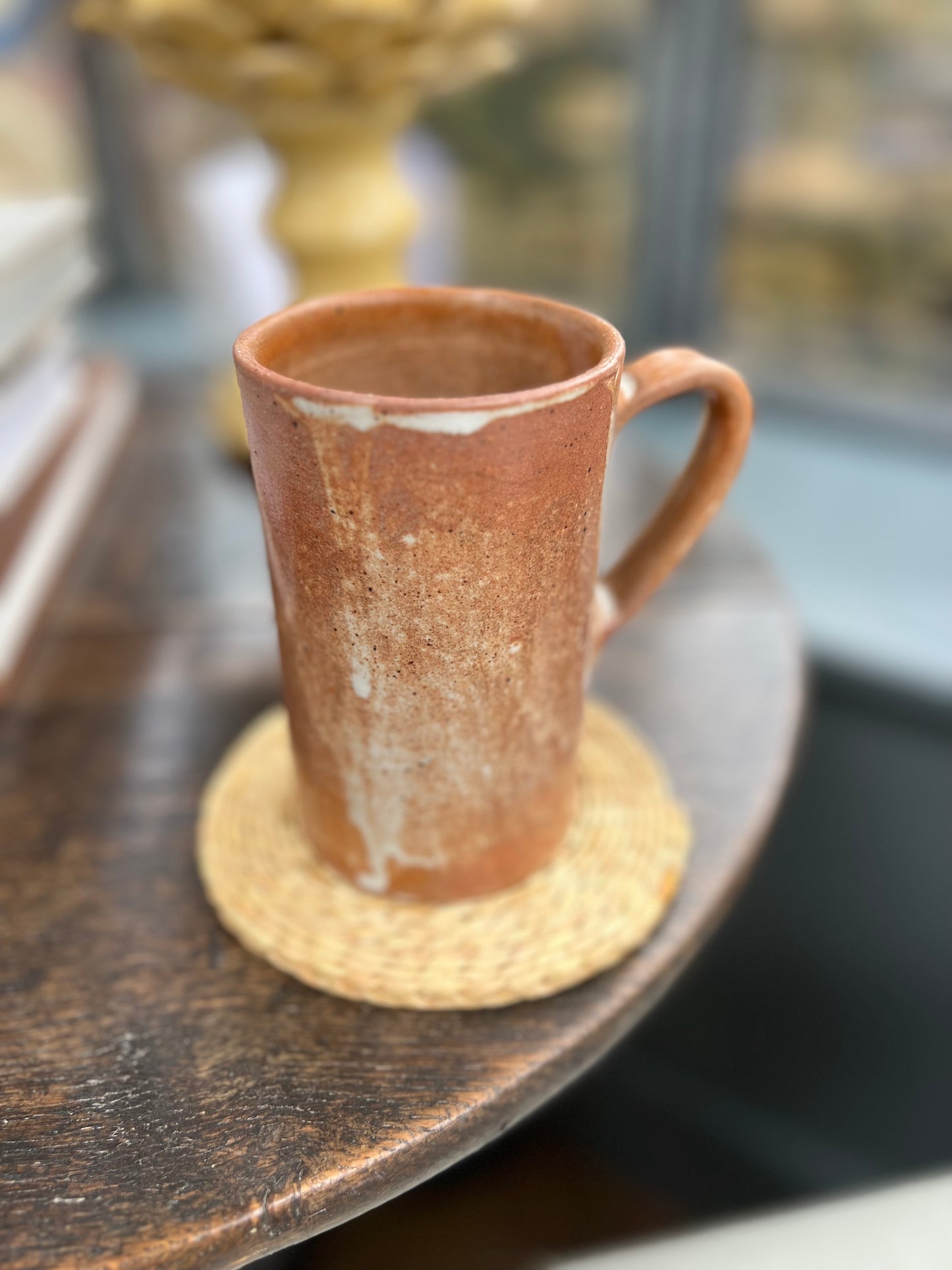 Set Of 4 Vintage French Stoneware Mugs