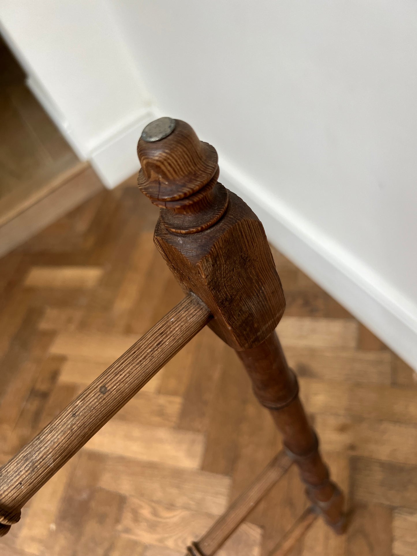 Vintage French Faux Bamboo Clothes Airer / Dryer