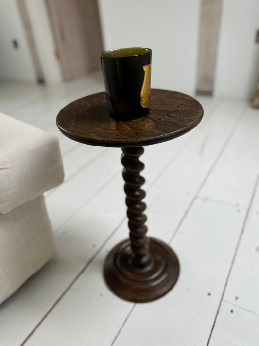 Antique French Barley Twist Small Side Table