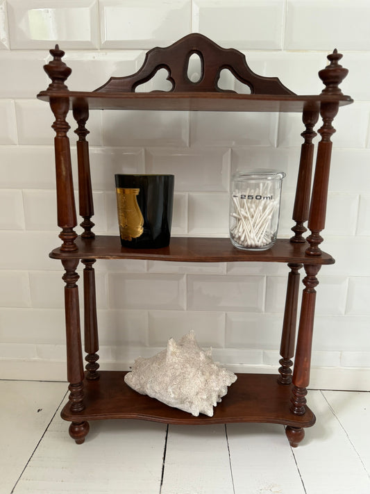 Antique French Mahogany Hanging Shelves