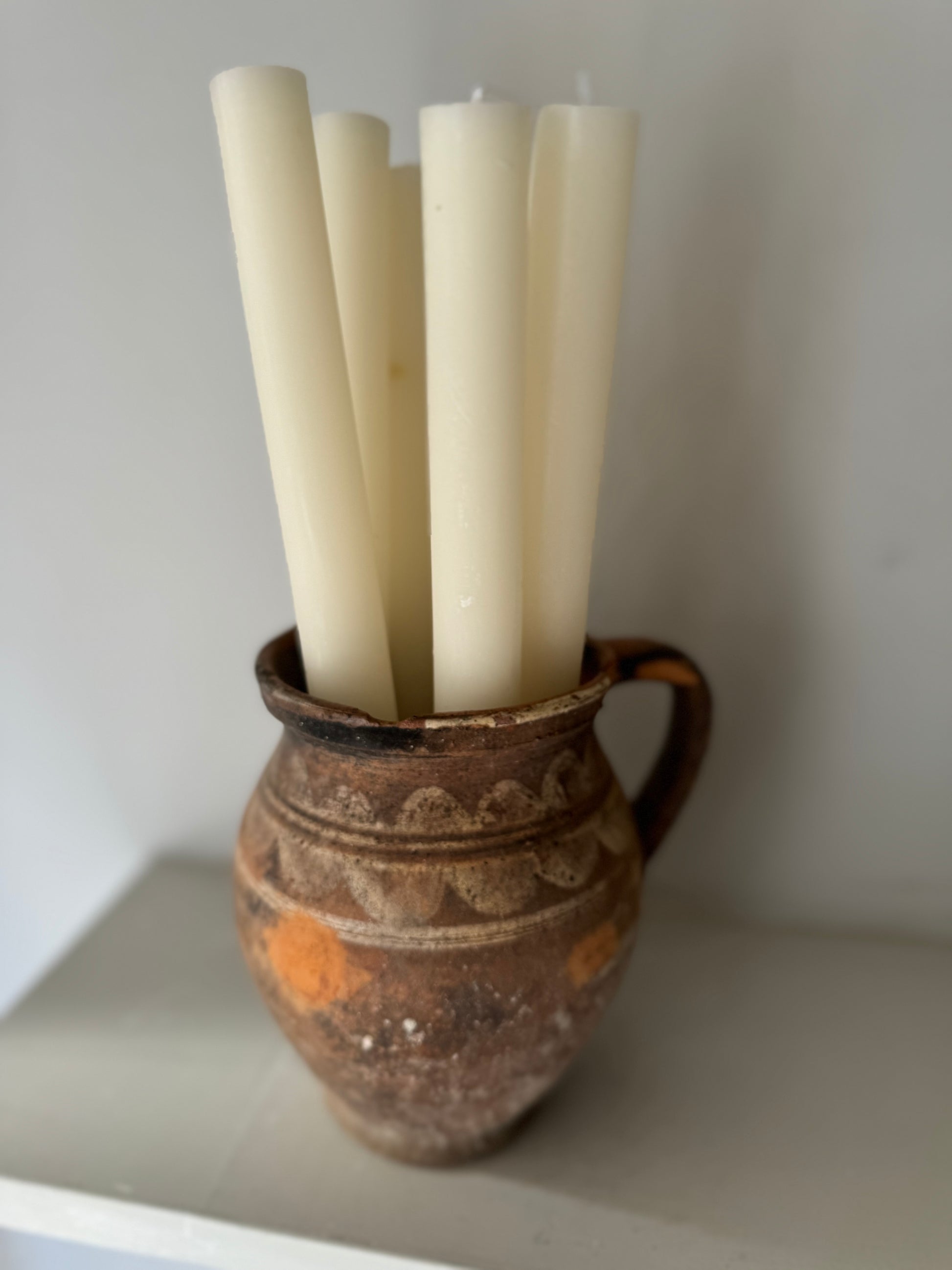 Hand Poured Ivory Wax Pillar Candle