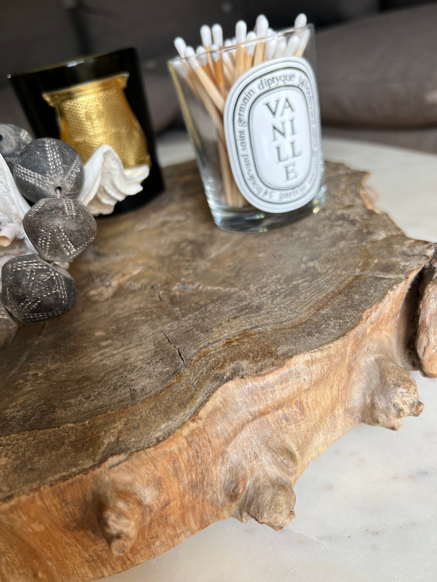 Vintage Burr Oak Plinth