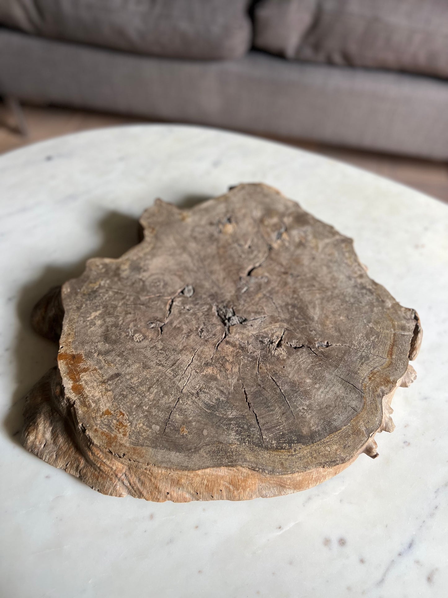 Vintage Burr Oak Plinth