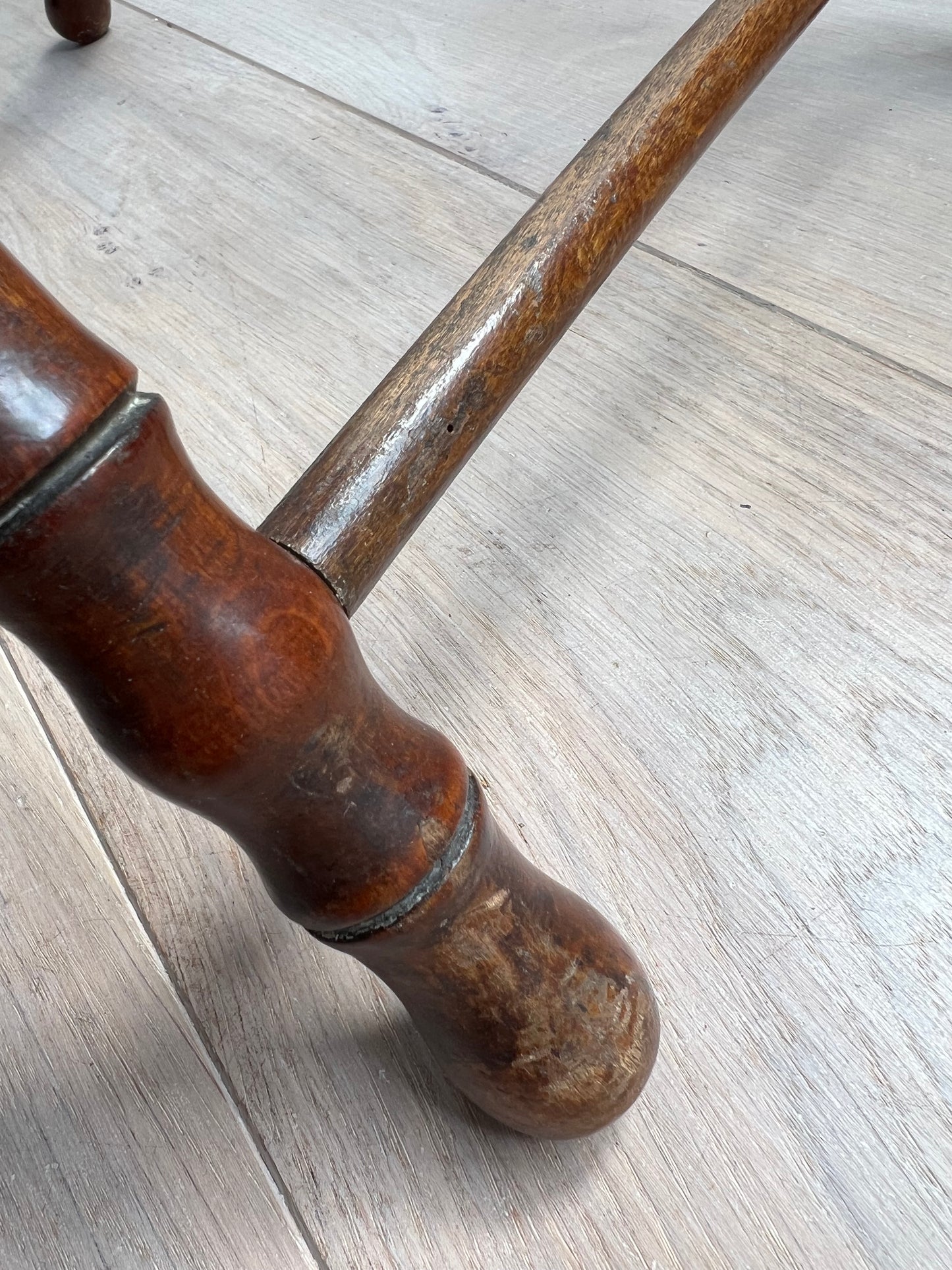 Antique Faux Bamboo Folding Table