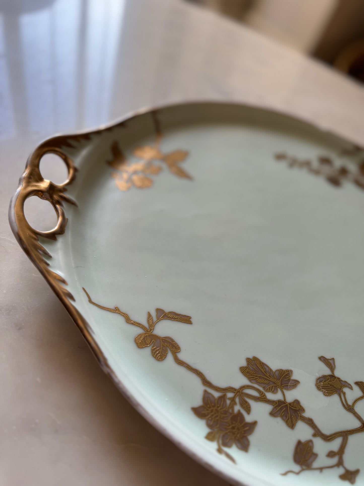 Large Vintage Limoges Porcelain Tray