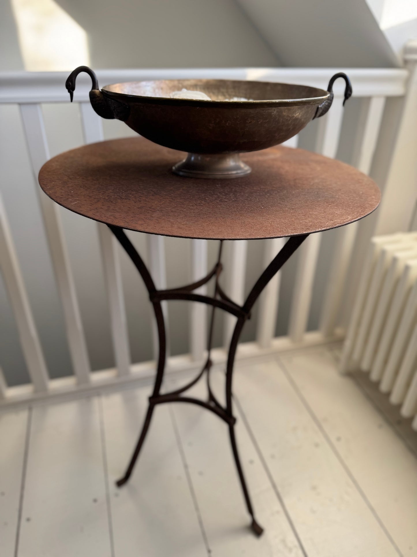 Antique French Metal Bistro Table