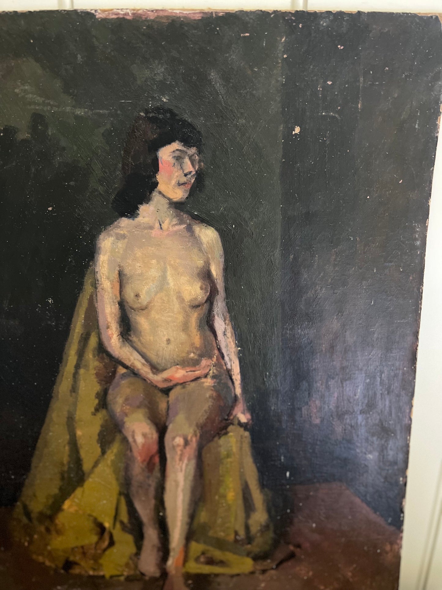 Beautiful Nude Oil on Board