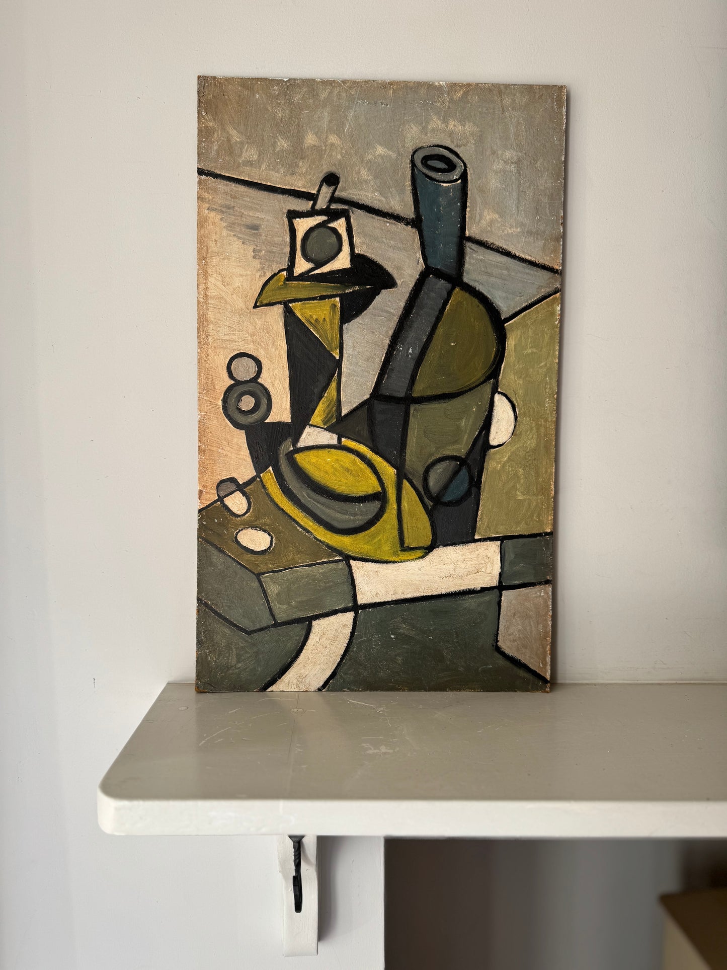 Vintage Cubist Still Life In Style Of Emil Filla