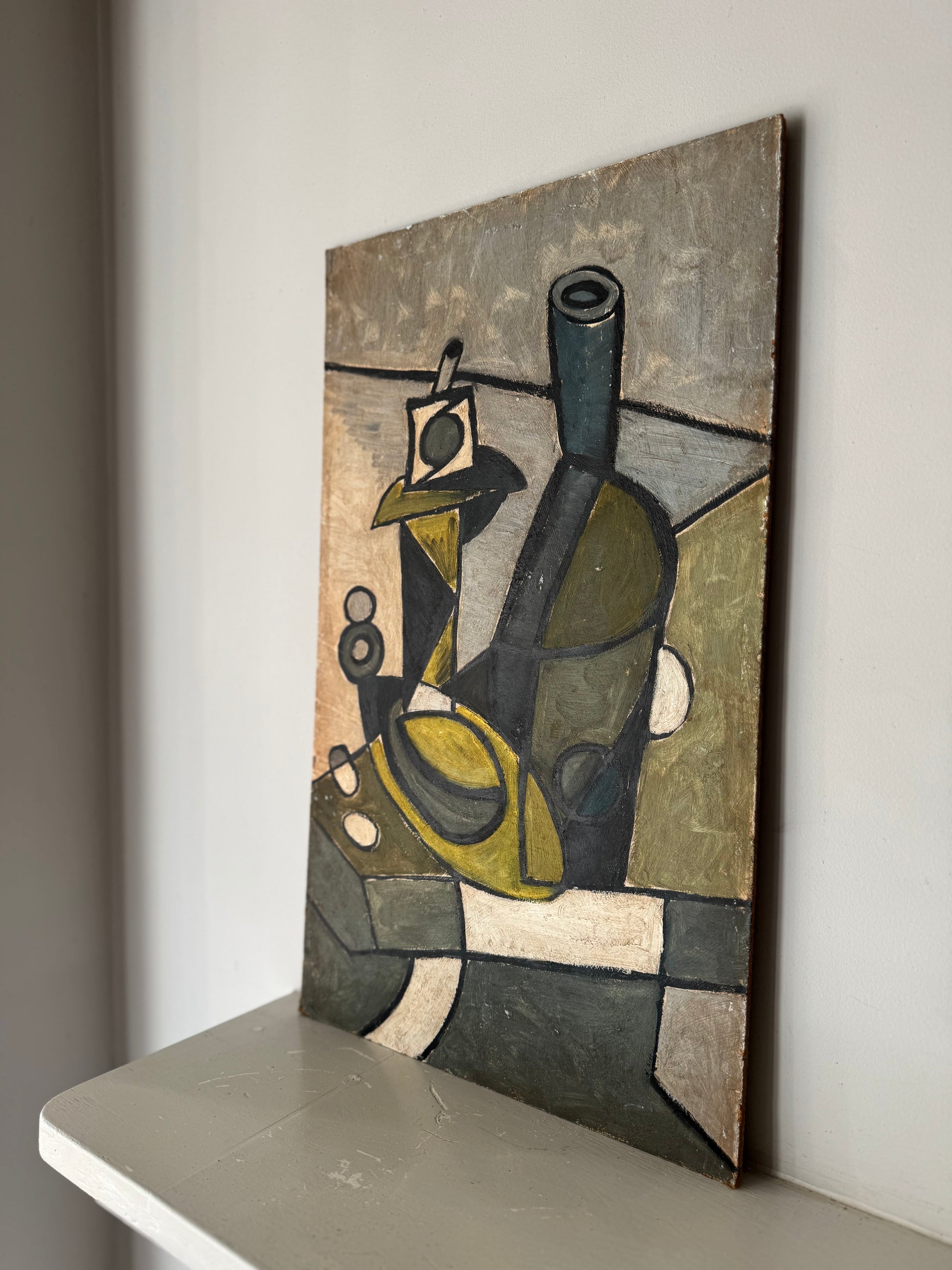 Vintage Cubist Still Life In Style Of Emil Filla