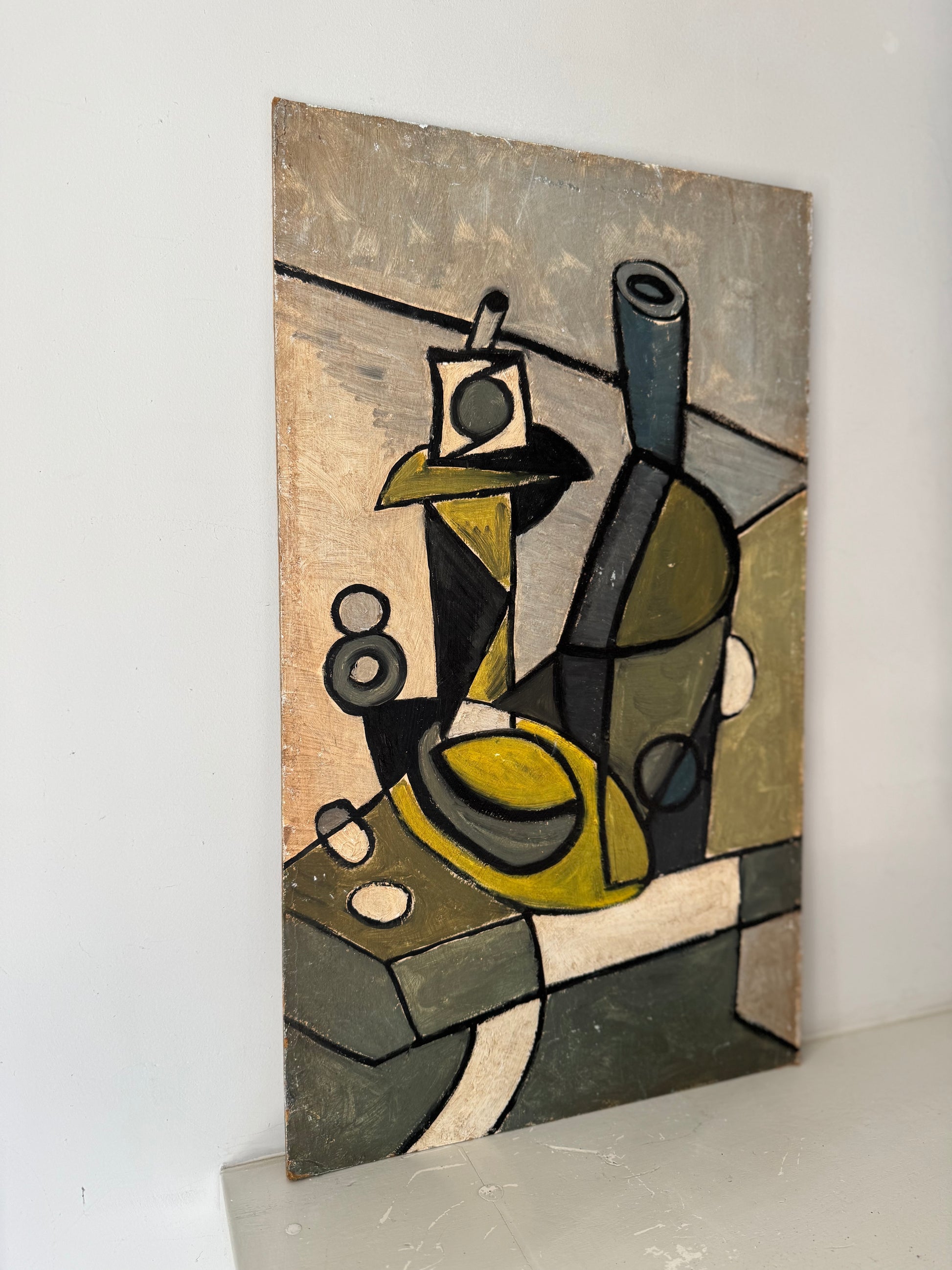 Vintage Cubist Still Life In Style Of Emil Filla