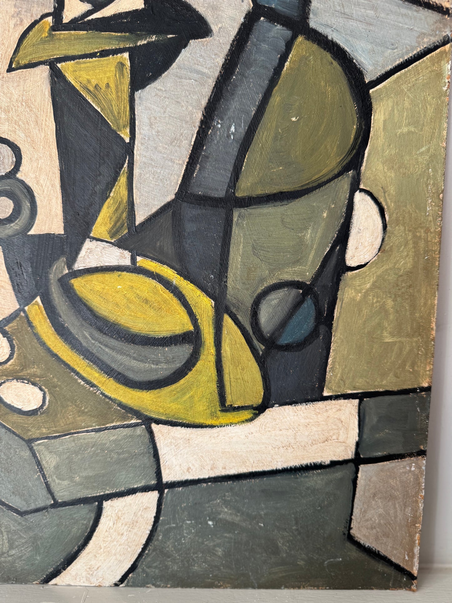 Vintage Cubist Still Life In Style Of Emil Filla