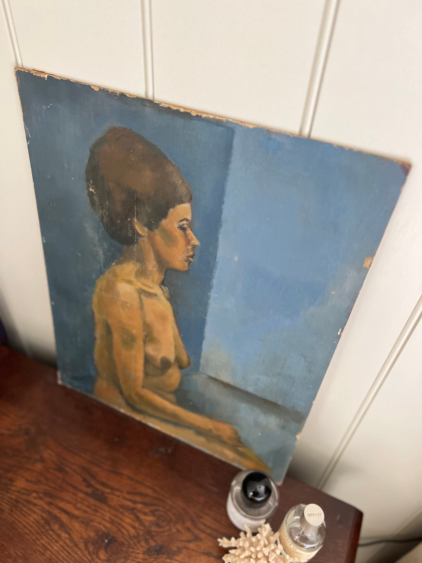 Beautiful Mid Century Nude on Board