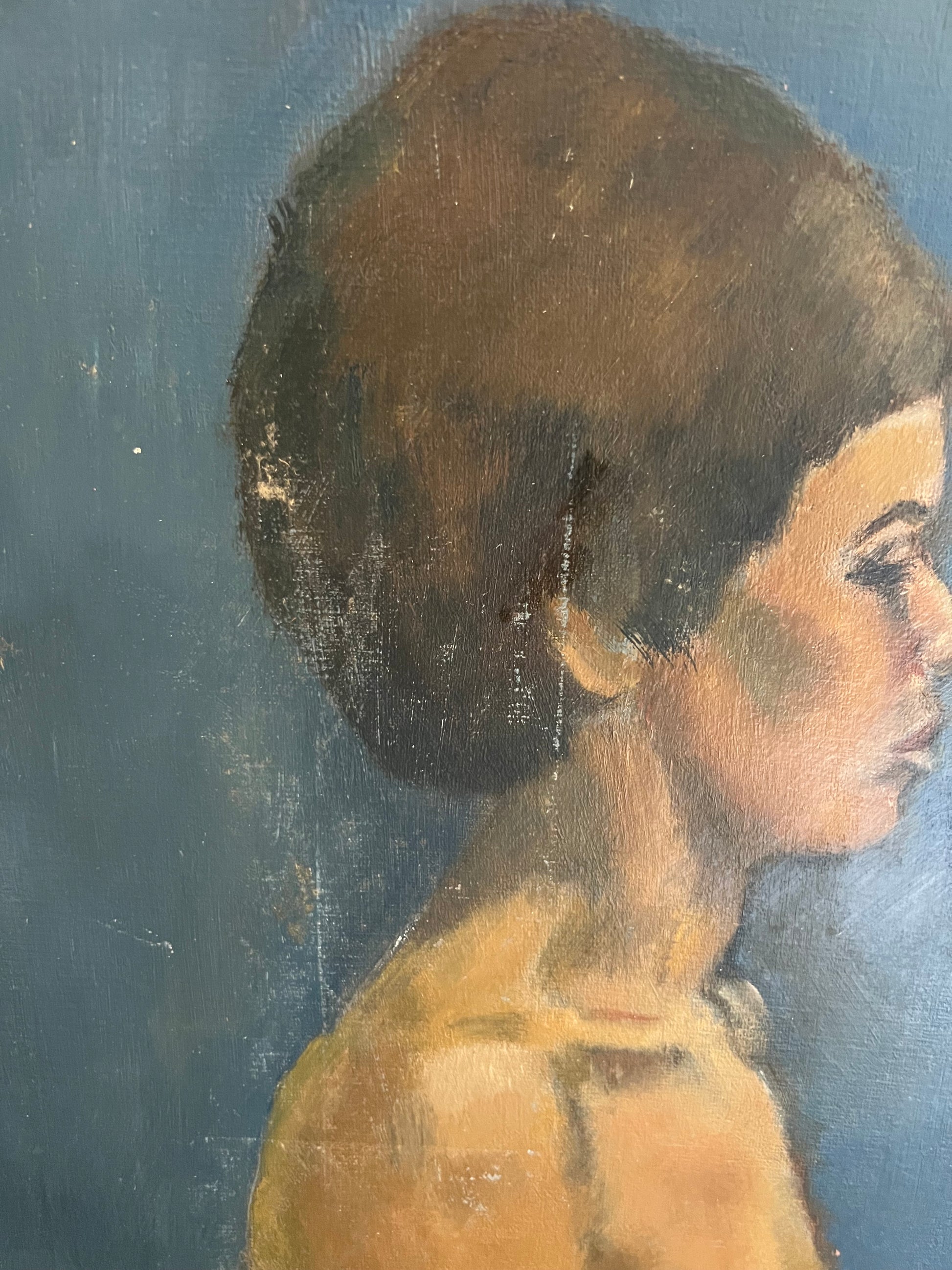 Beautiful Mid Century Nude on Board