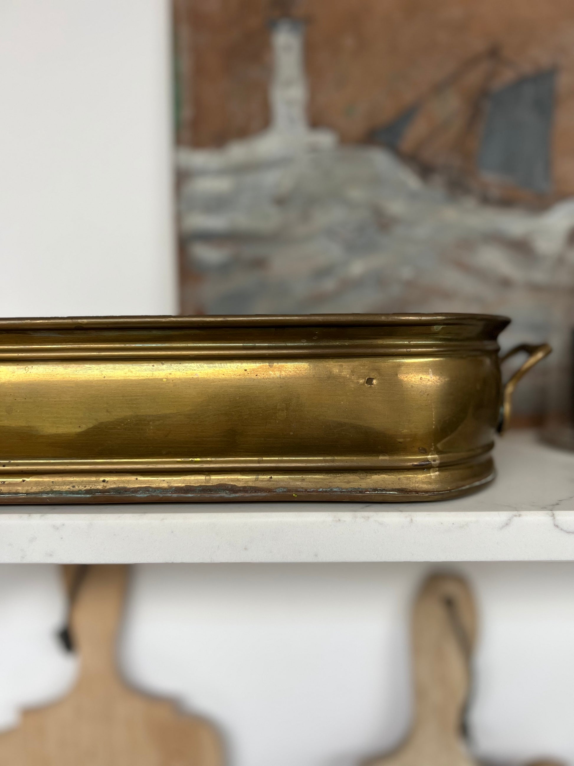 Antique Brass Planter