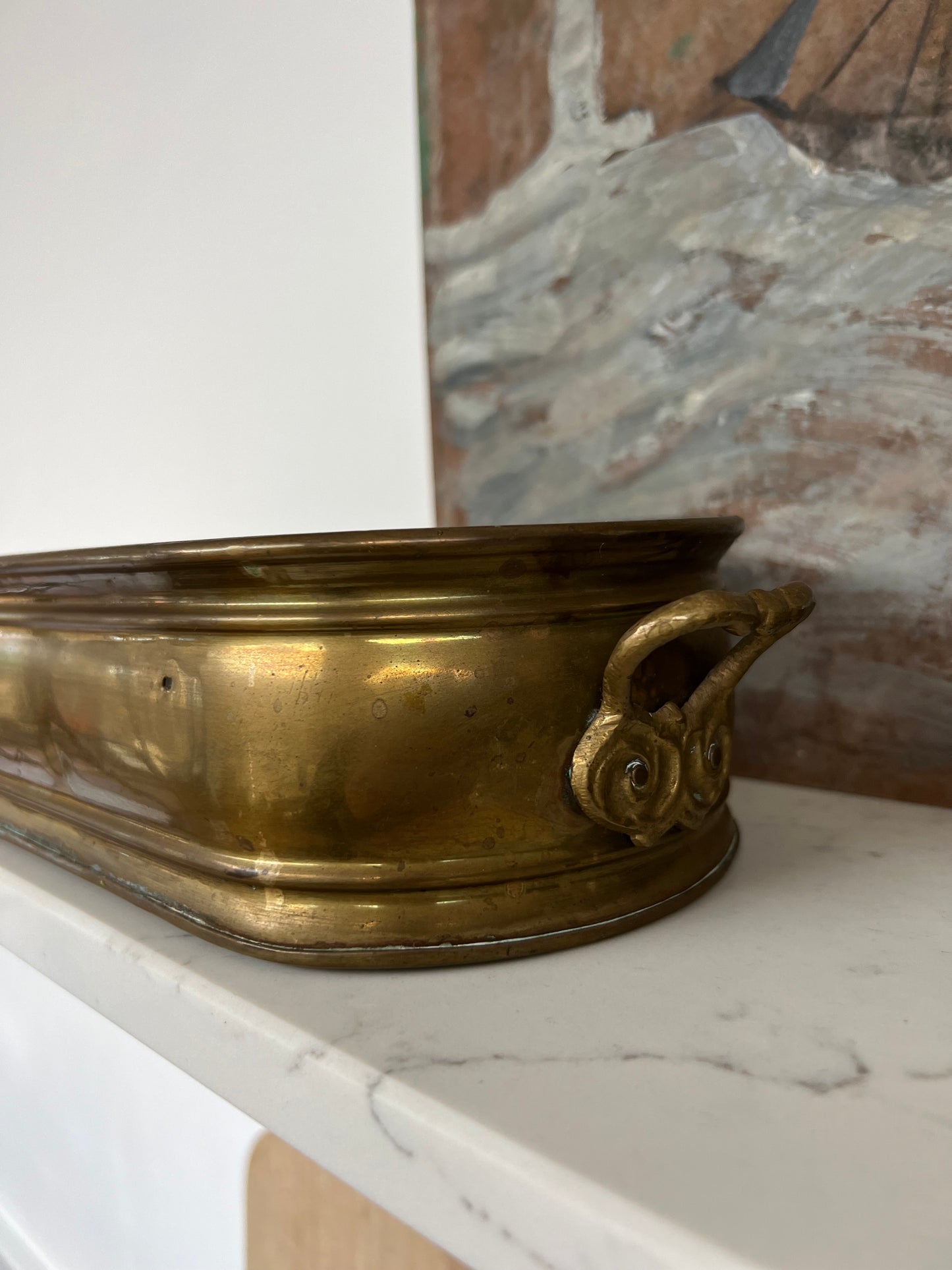 Antique Brass Planter