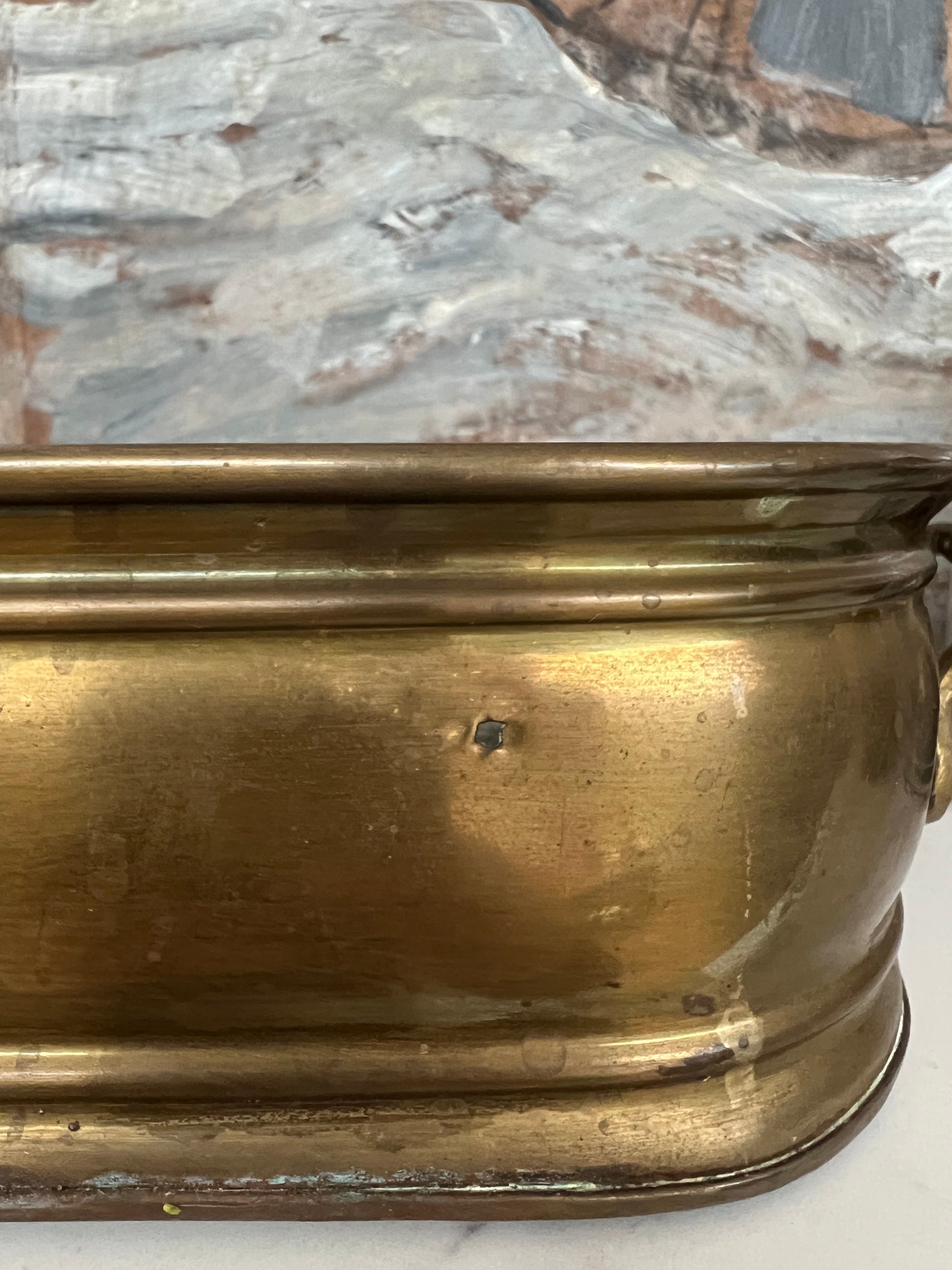 Antique Brass Planter