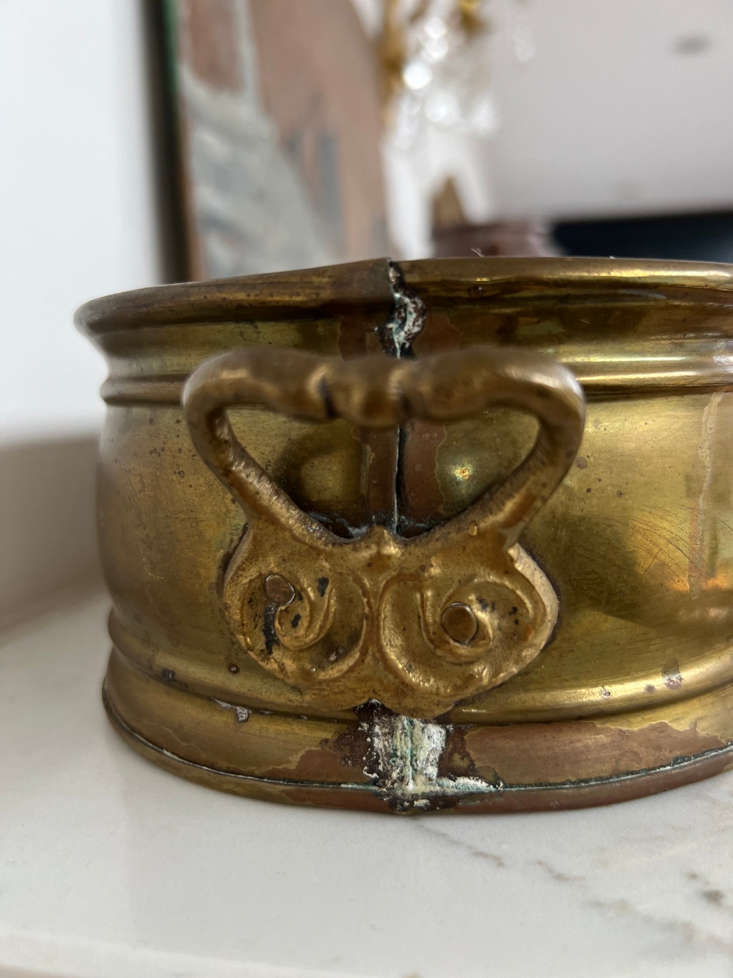 Antique Brass Planter