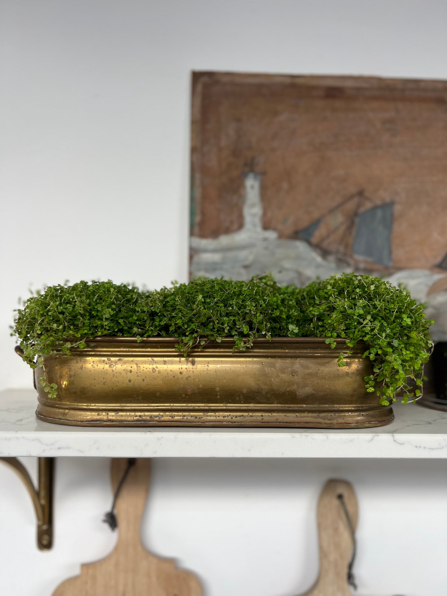 Antique Brass Planter