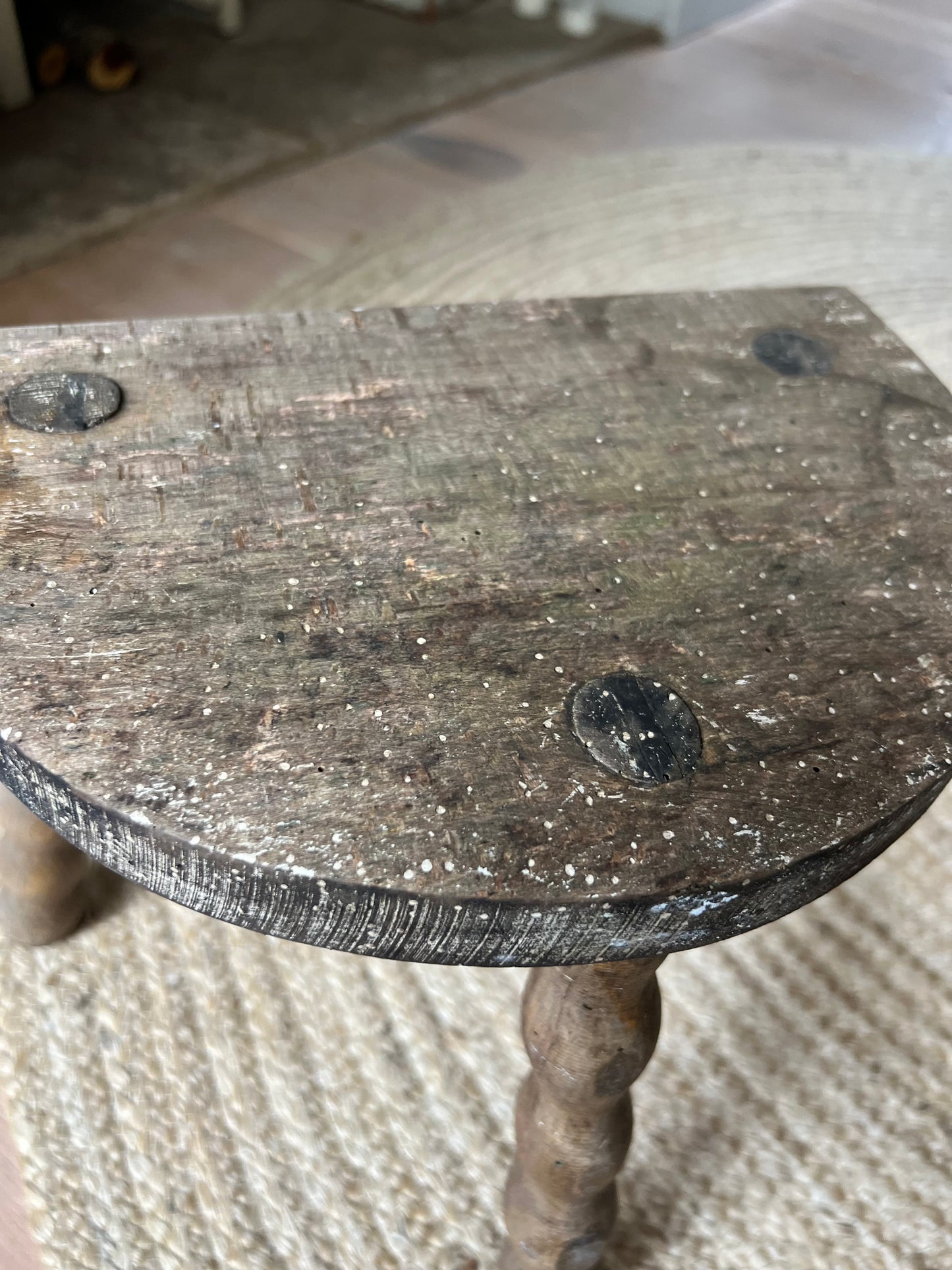 Vintage French Bobbin Stool