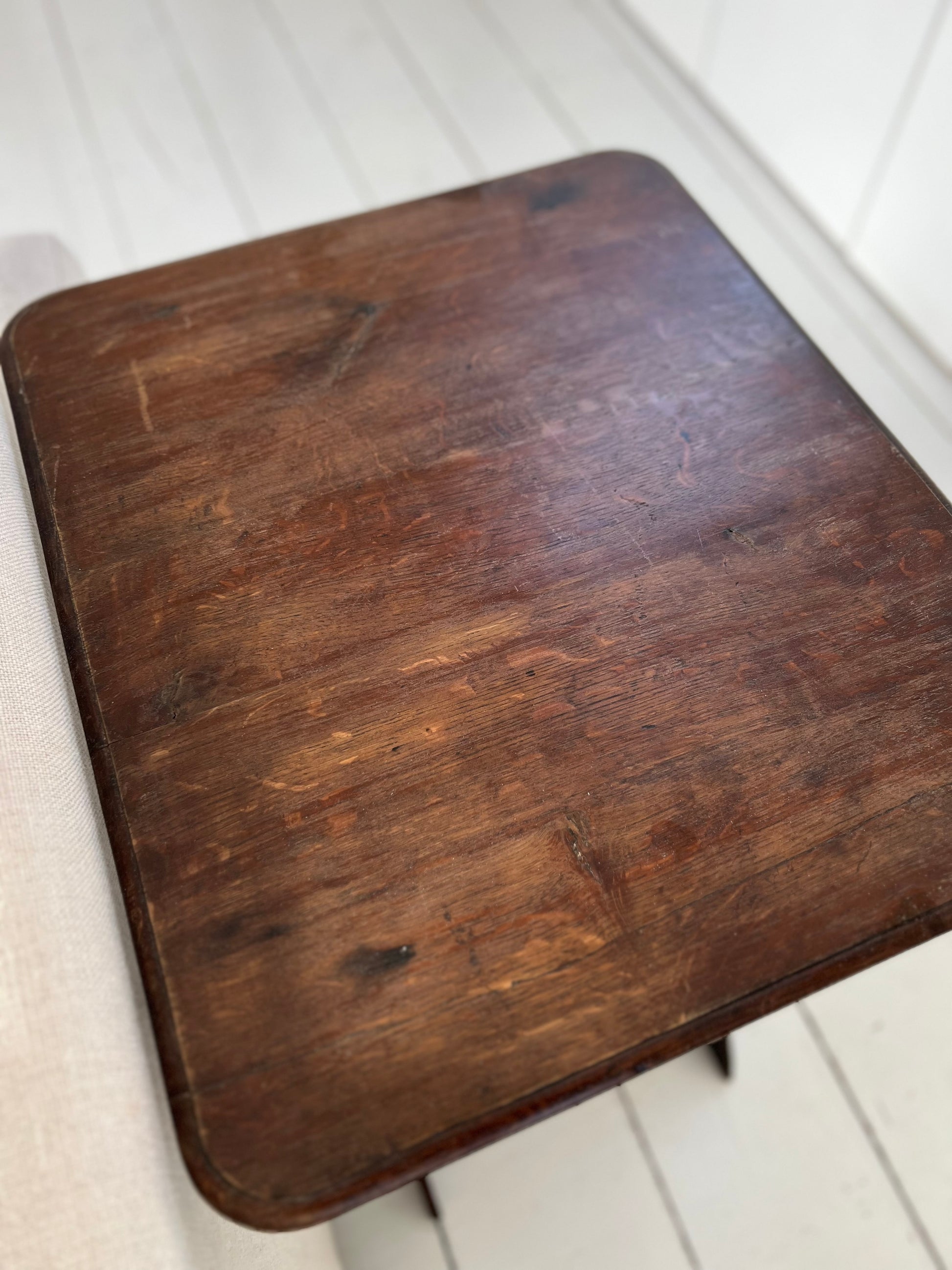 Antique Oak Folding Campaign / Hunt Table