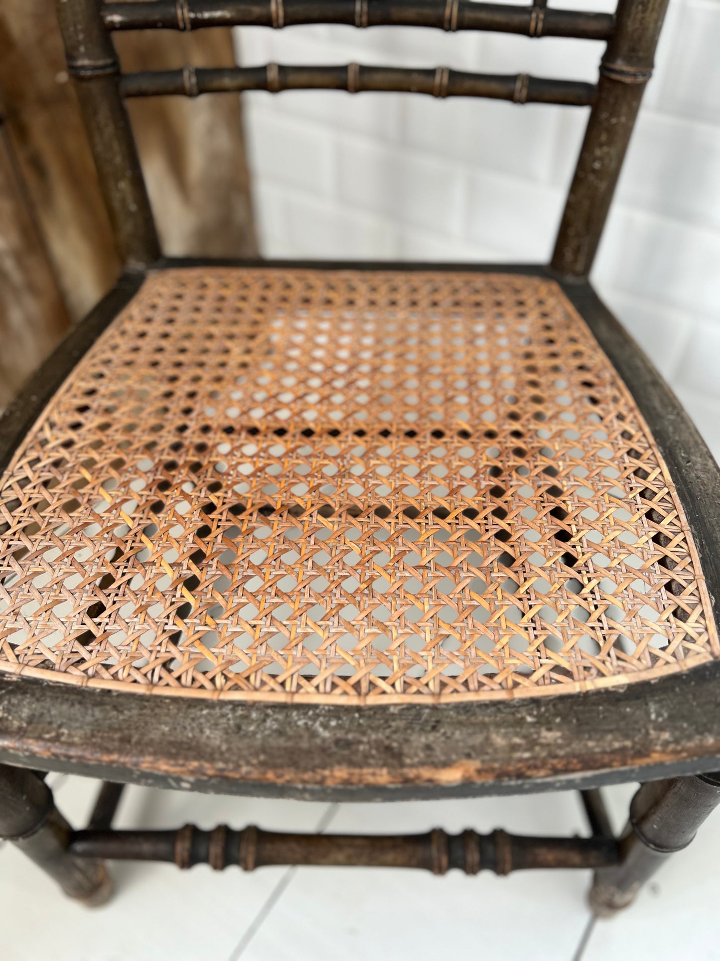 19th Century Faux Bamboo Chair