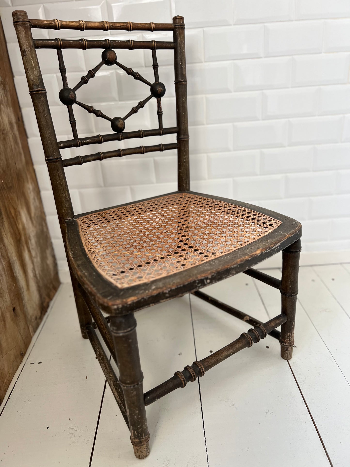 19th Century Faux Bamboo Chair