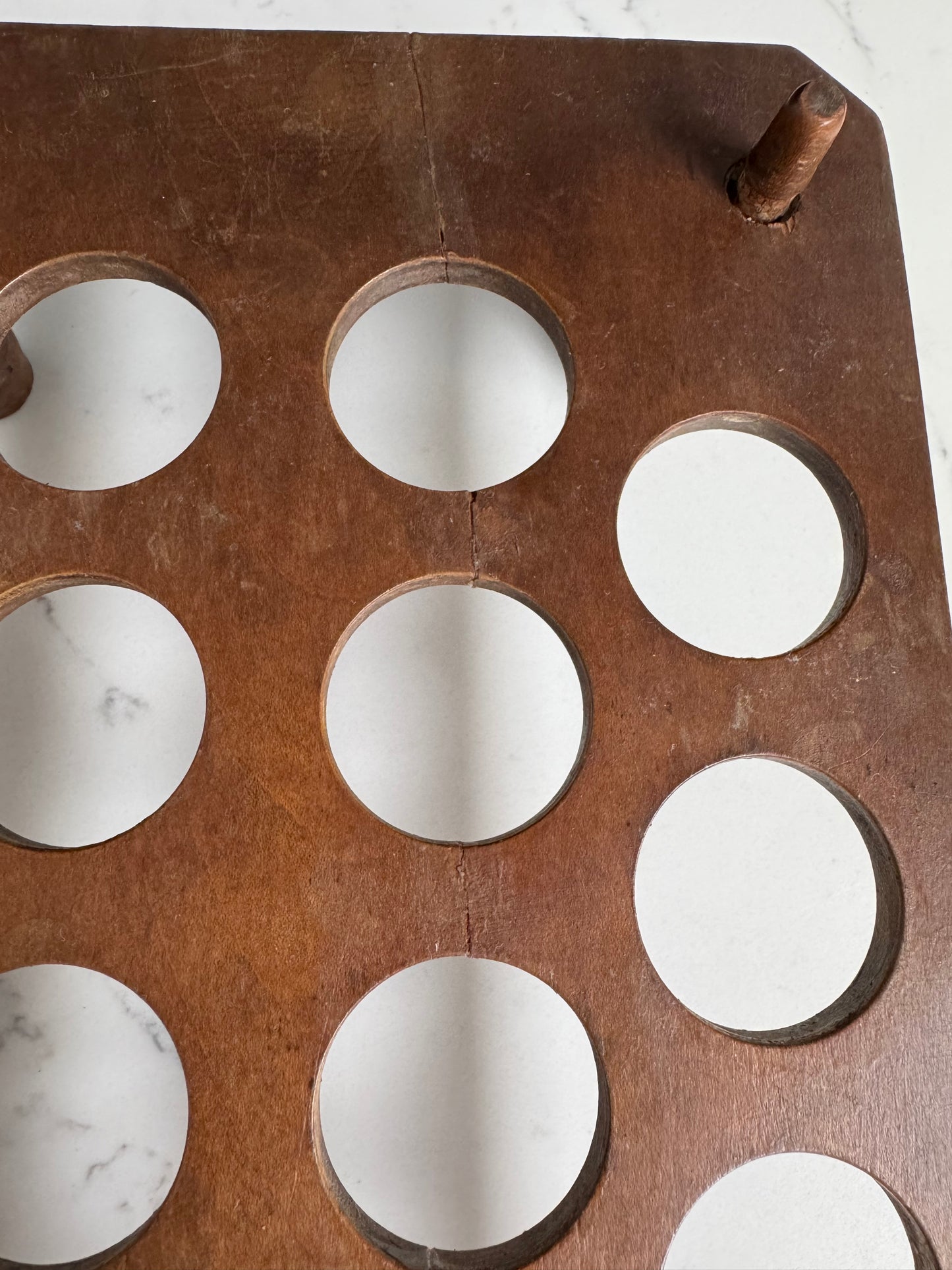 Antique Wooden Egg Rack