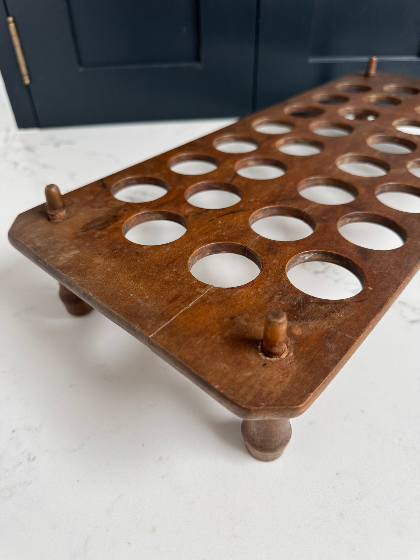 Antique Wooden Egg Rack
