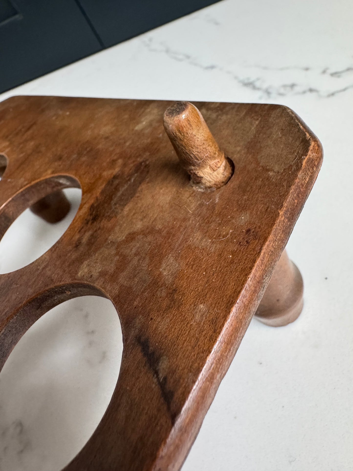 Antique Wooden Egg Rack
