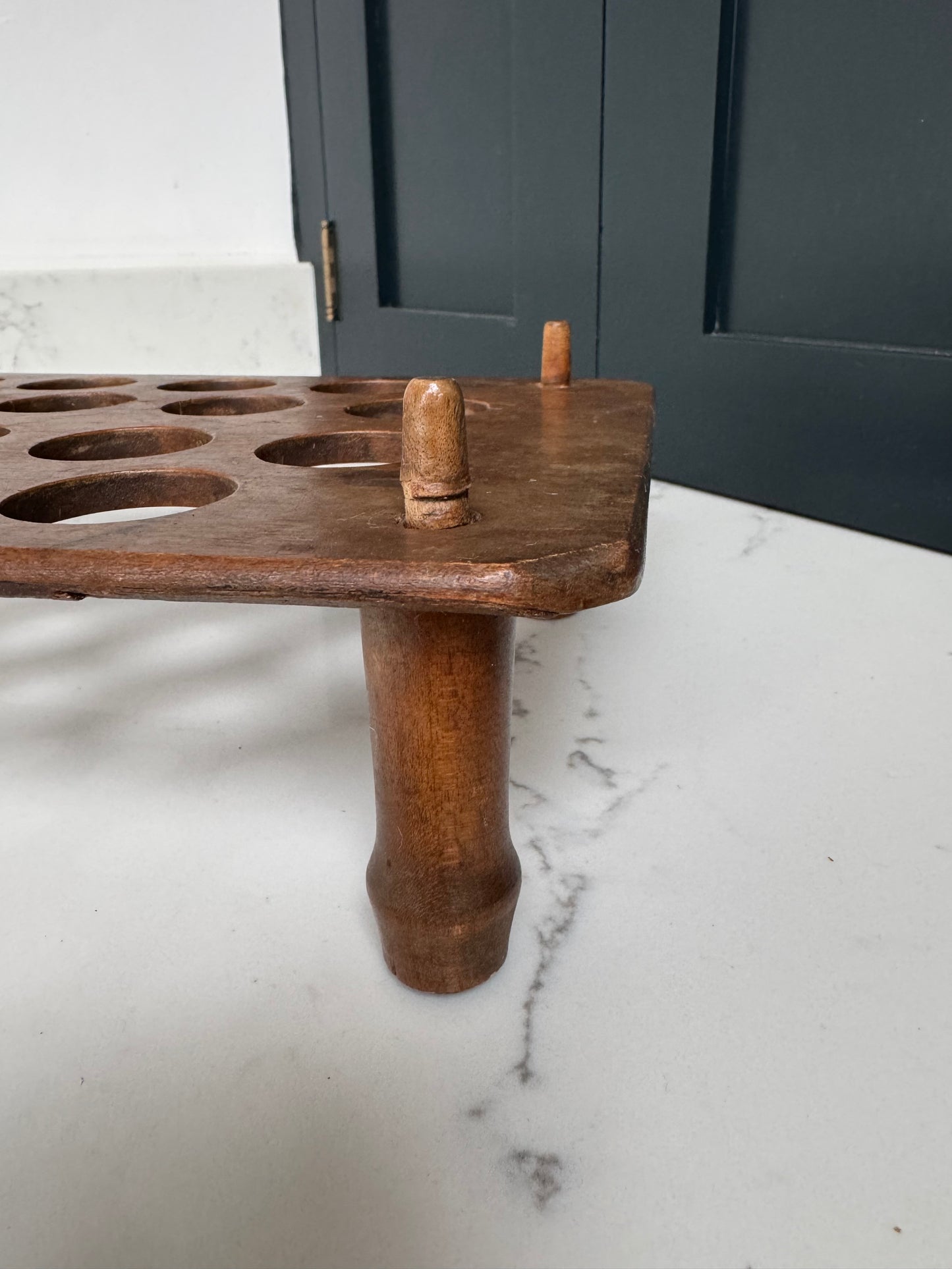 Antique Wooden Egg Rack