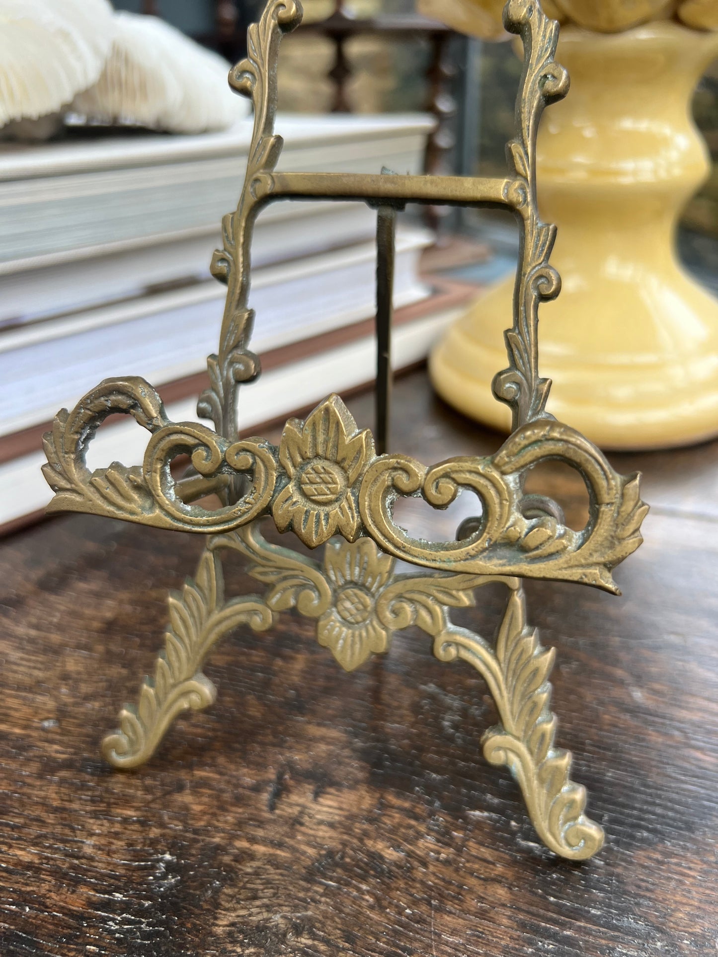 Tiny Vintage Brass Easel