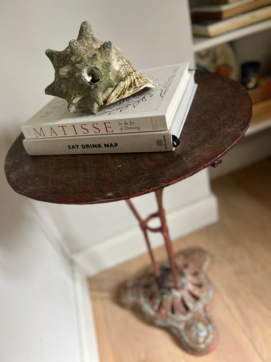 Antique French Metal Bistro Table