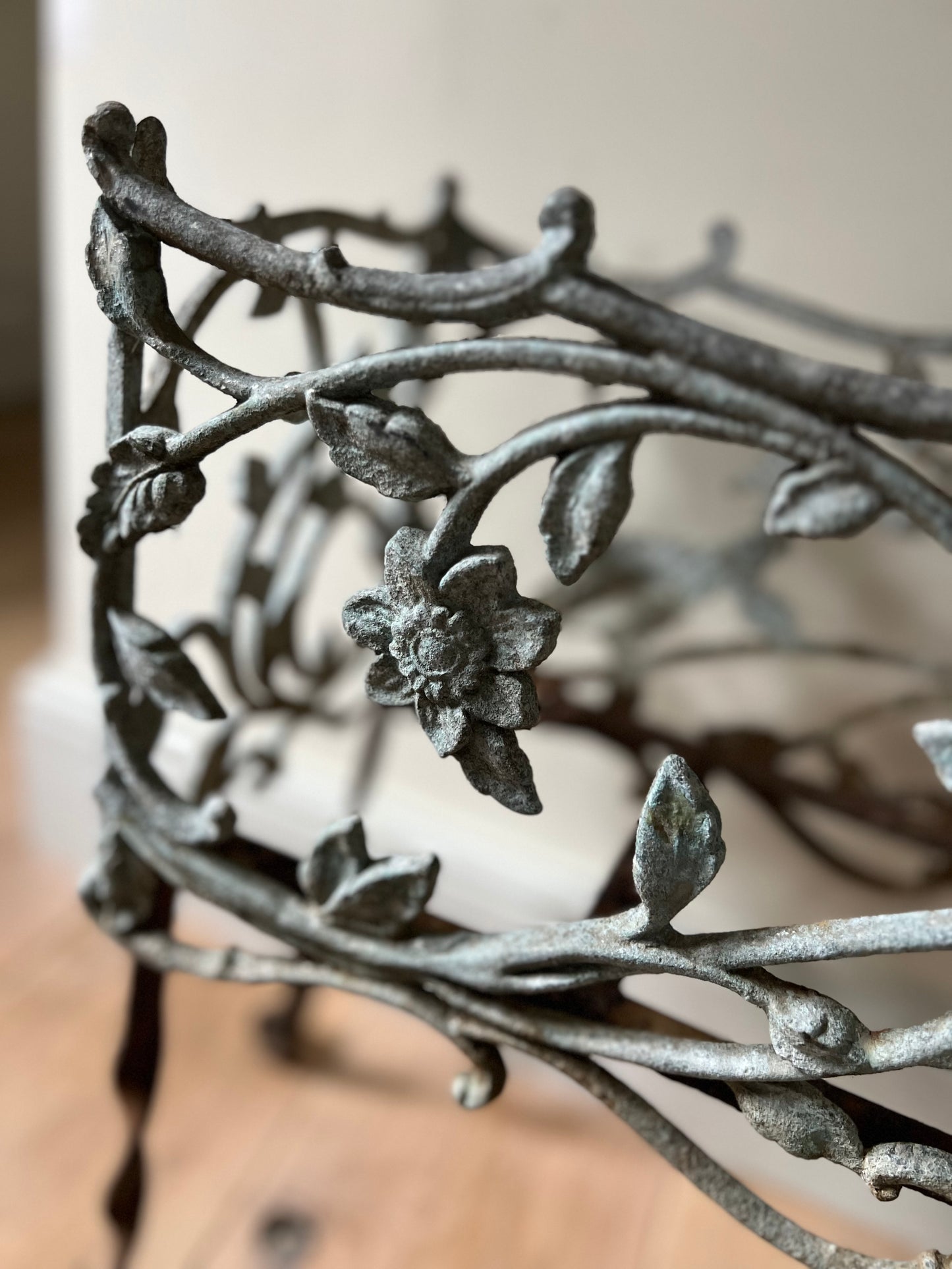 Antique Wrought Iron Planter Jardiniere