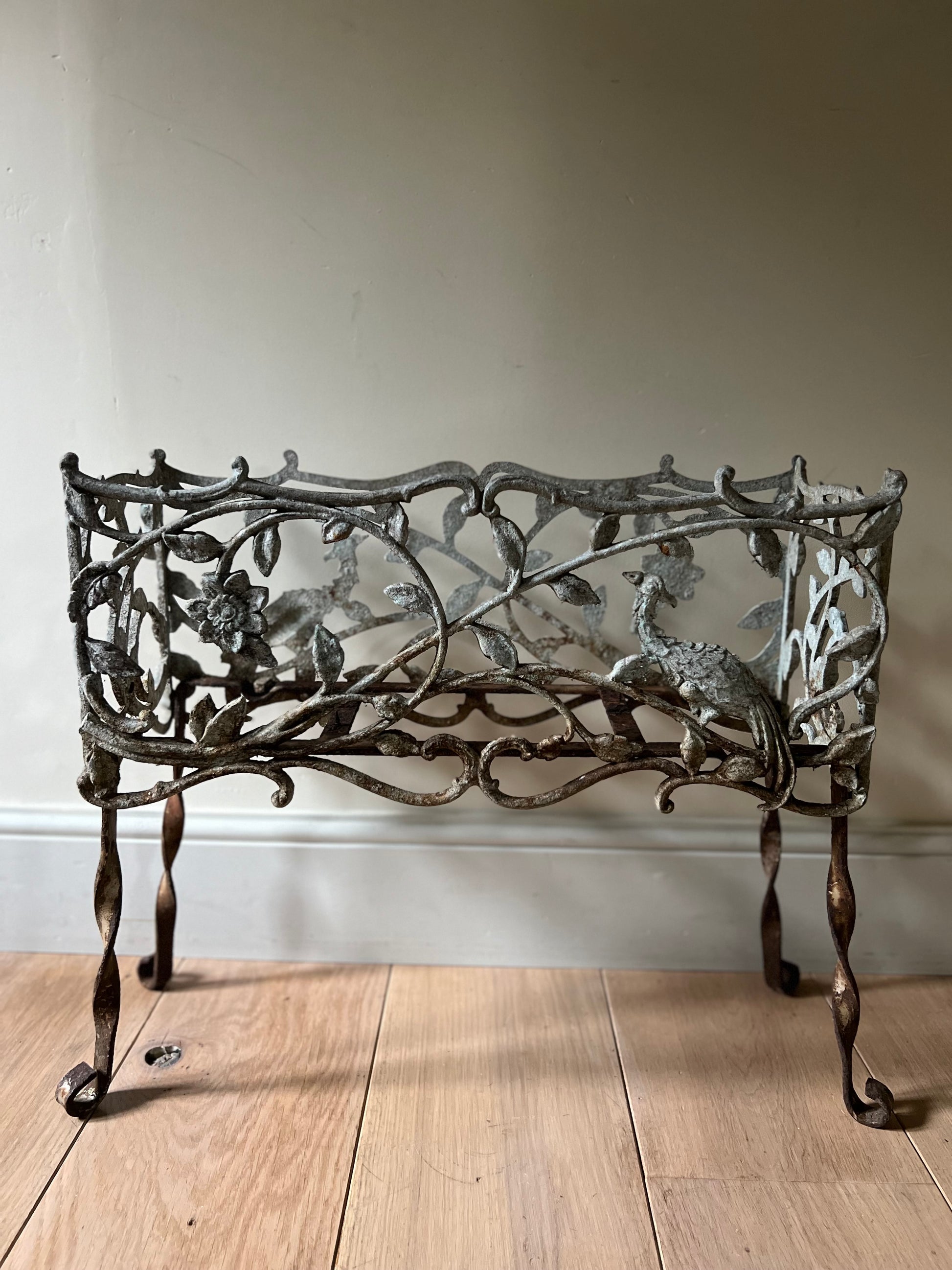 Antique Wrought Iron Planter Jardiniere