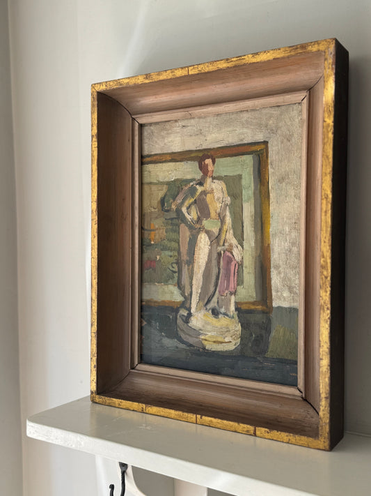 Beautiful Mid Century Framed Still Life Oil On Canvas