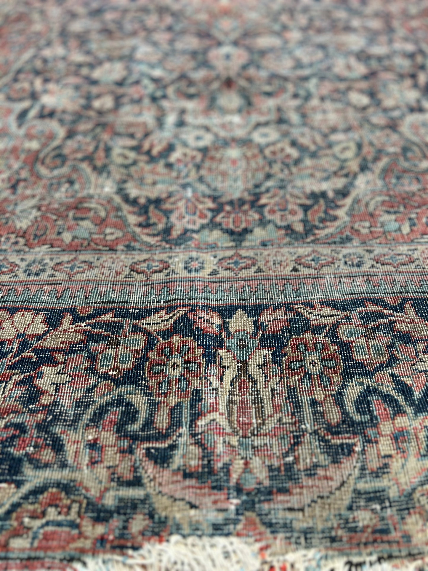 Antique Persian Kashan Rug