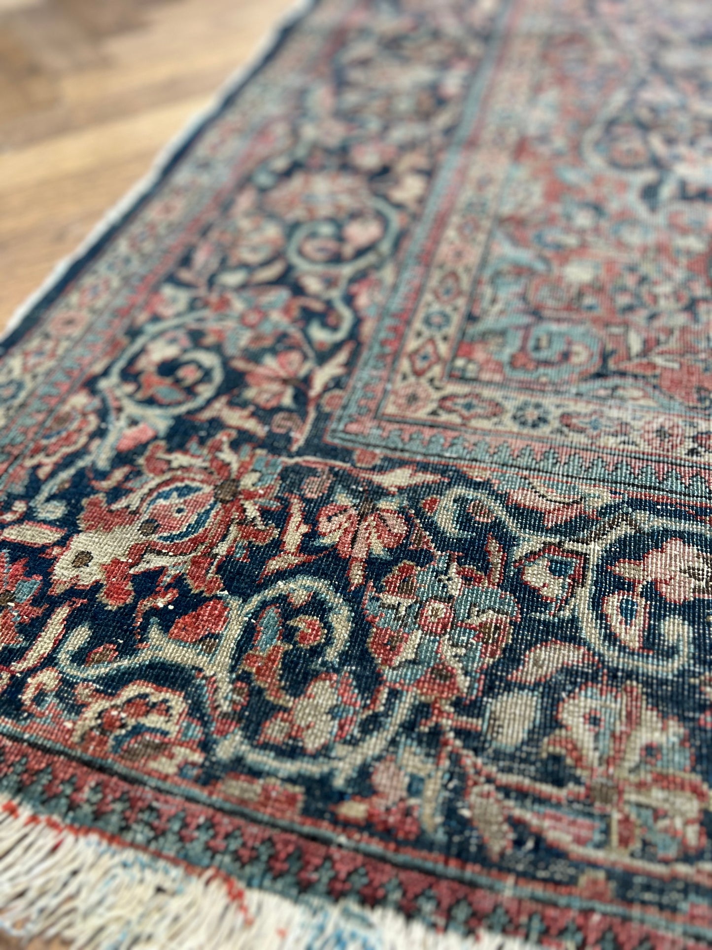 Antique Persian Kashan Rug