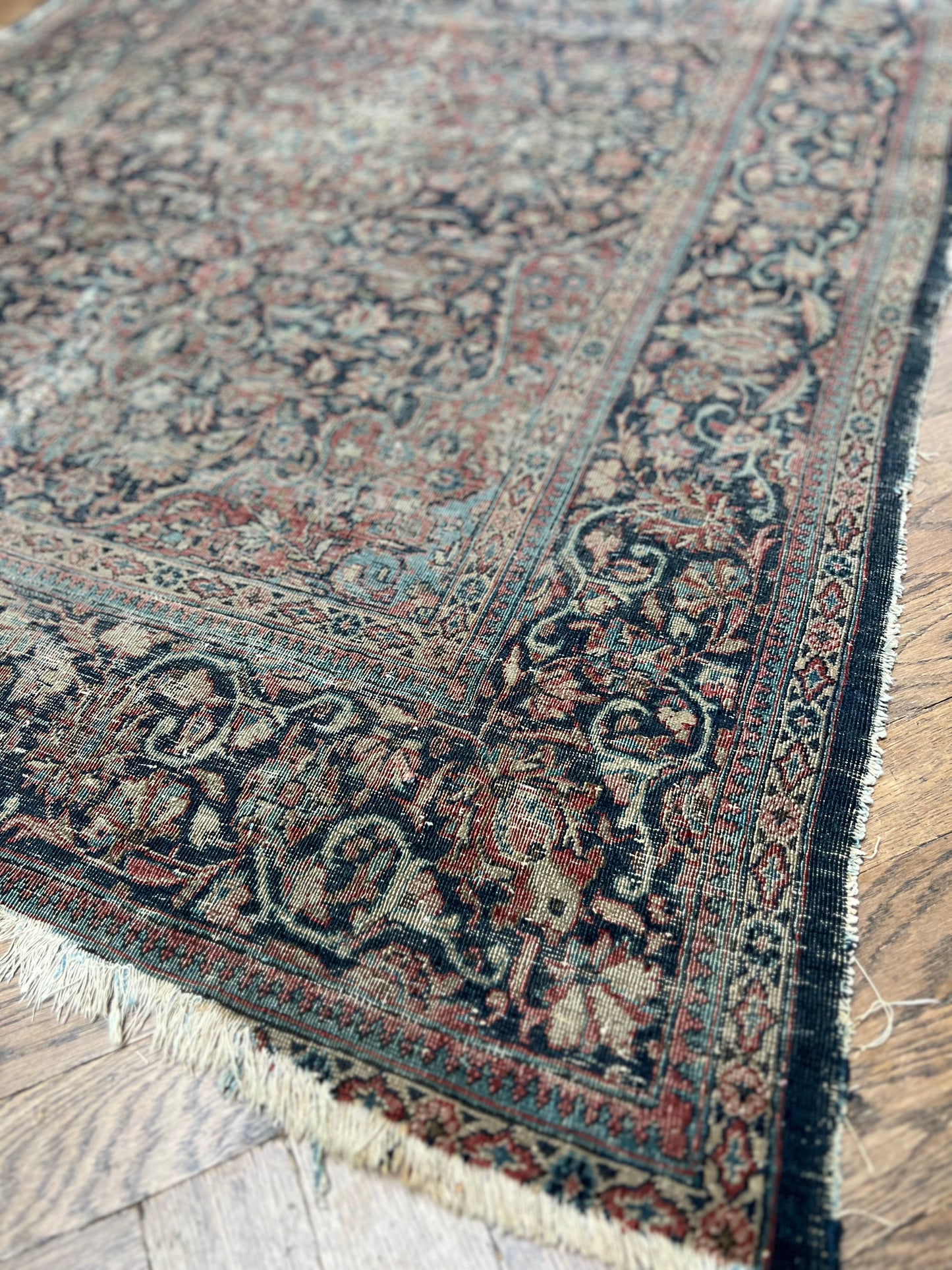 Antique Persian Kashan Rug