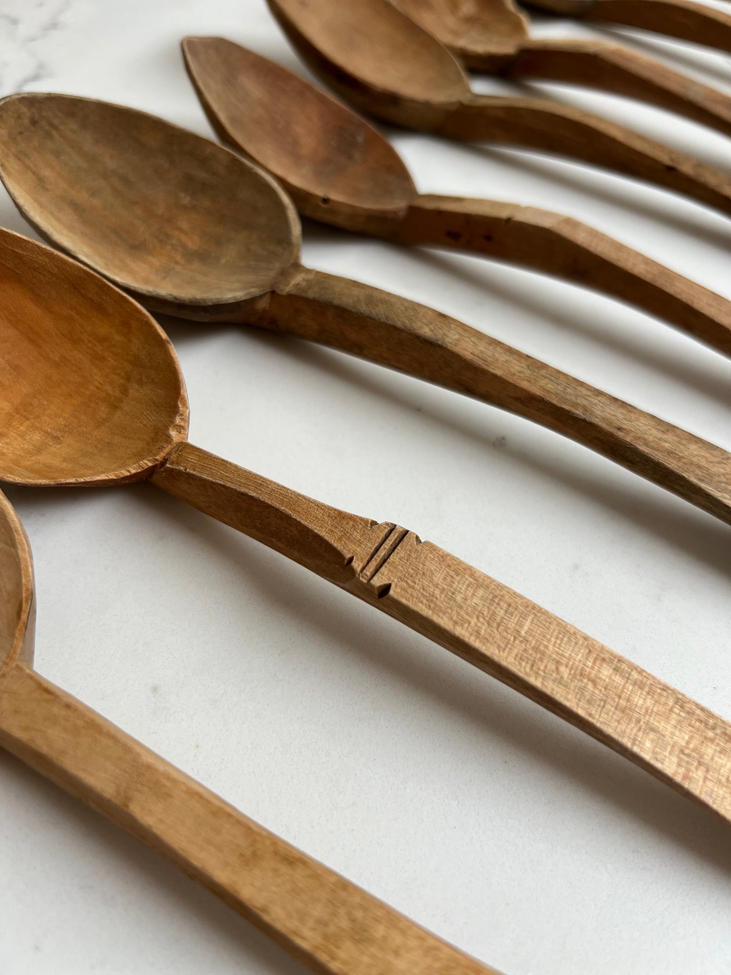 Vintage Hand Carved Wooden Spoons