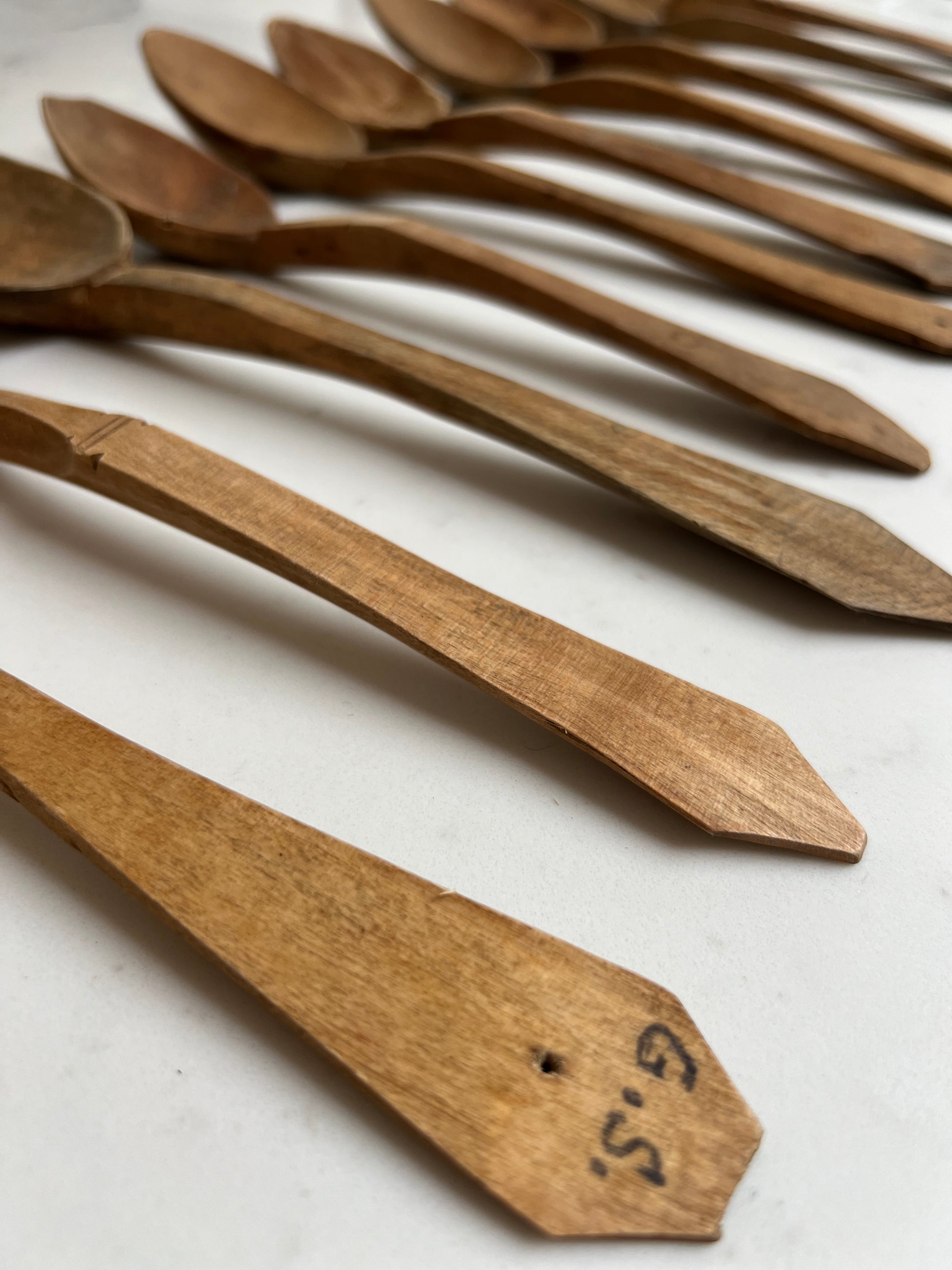 Vintage Hand Carved Wooden Spoons