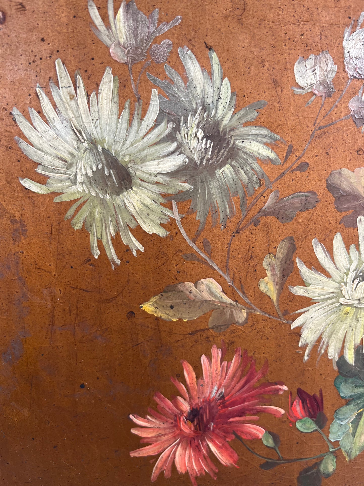 Vintage Painted French Panel