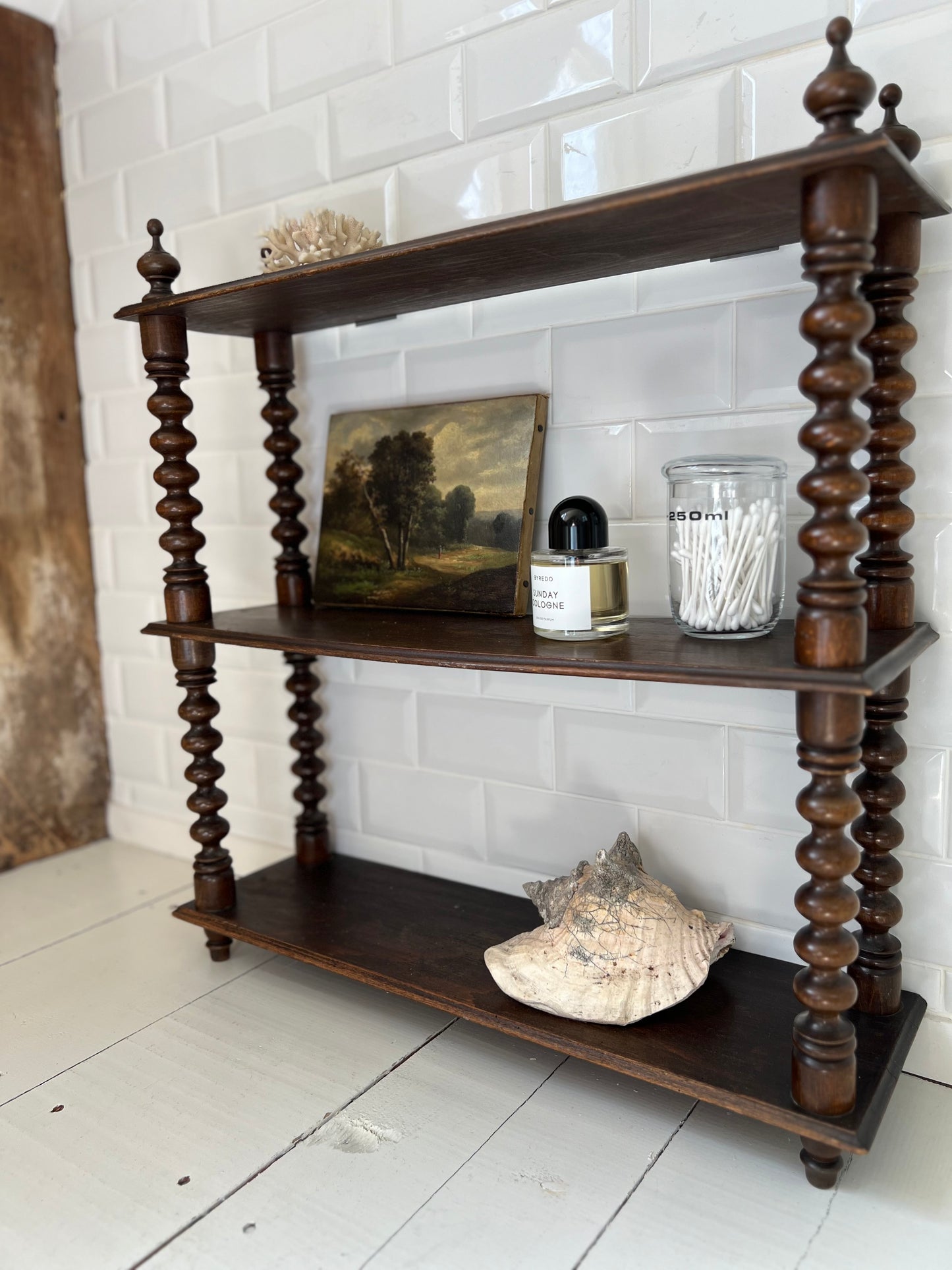 Antique French Bobbin Shelves