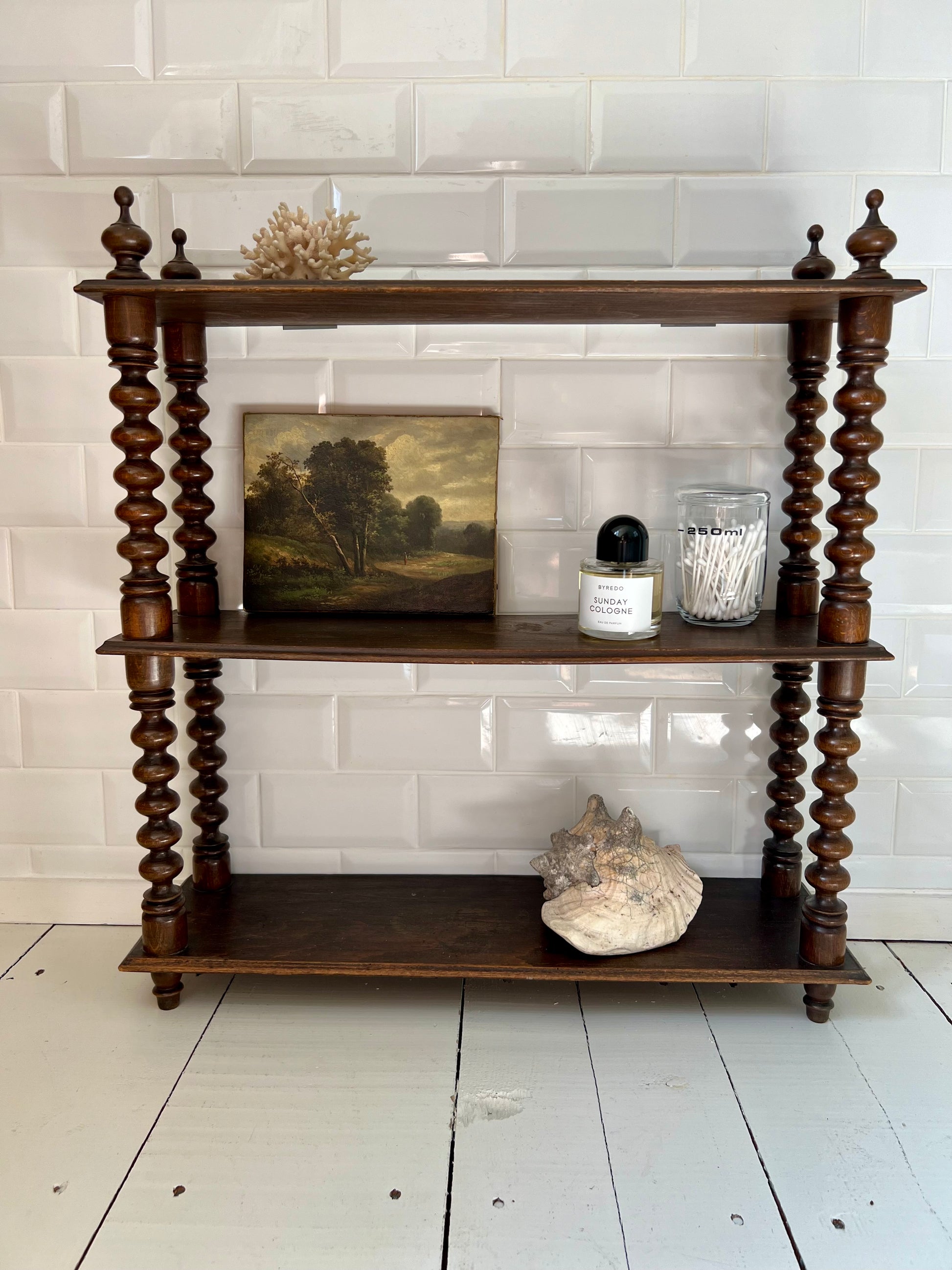 Antique French Bobbin Shelves