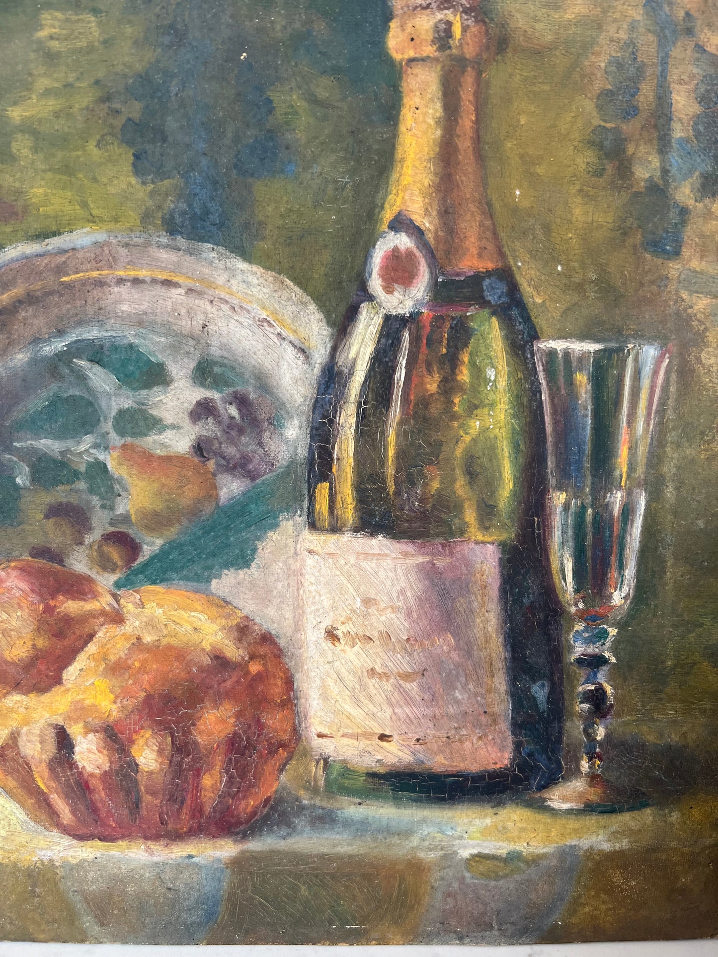 Vintage French Still Life Canvas on Card