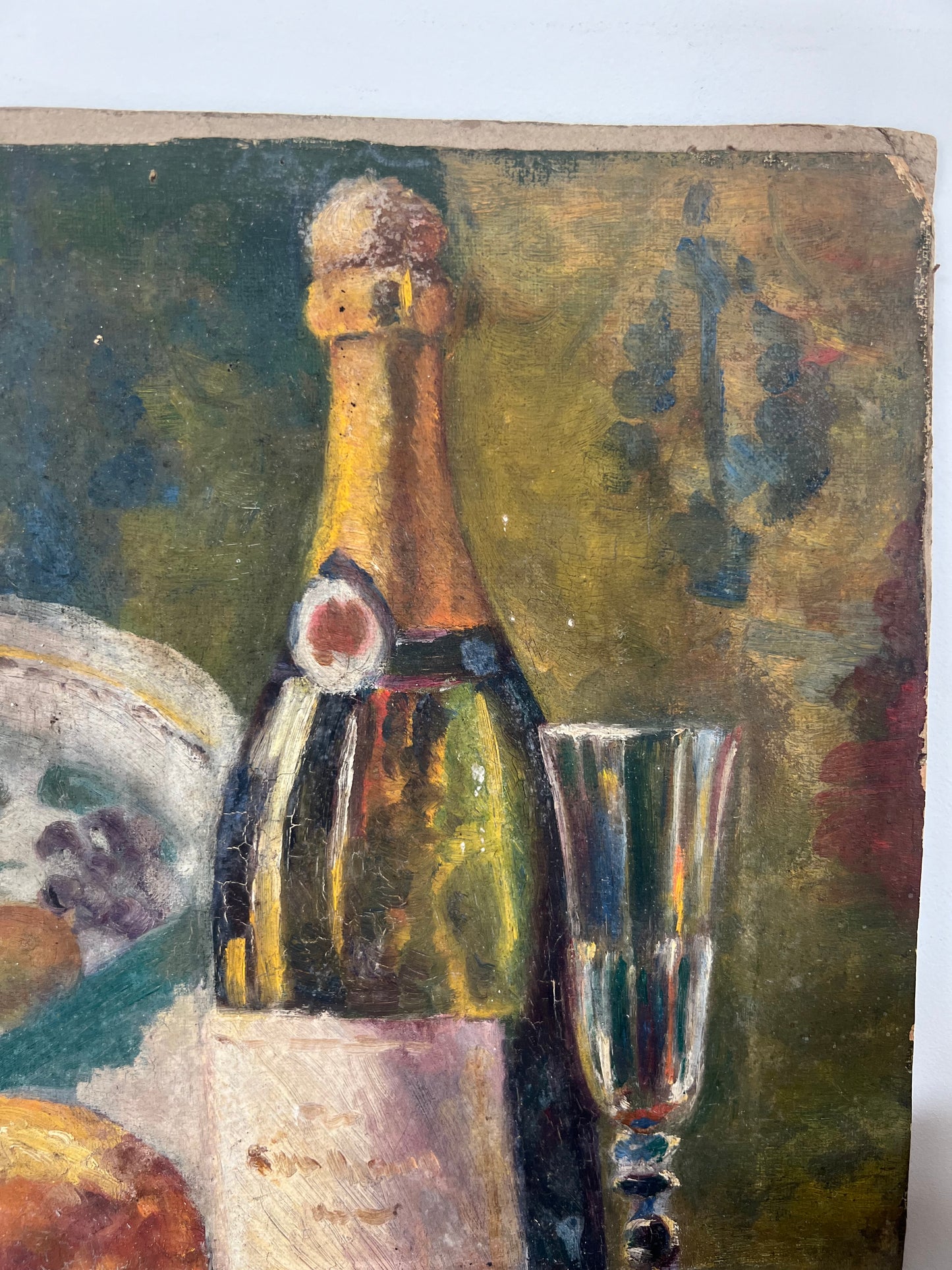 Vintage French Still Life Canvas on Card