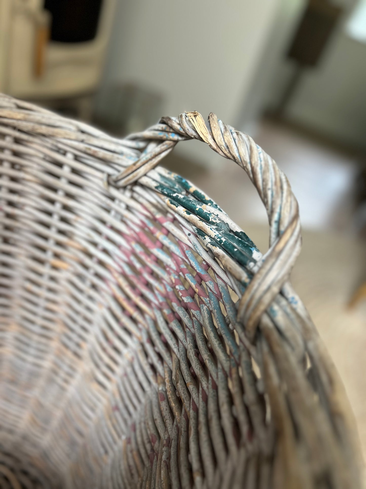 Large Vintage French Harvester Basket