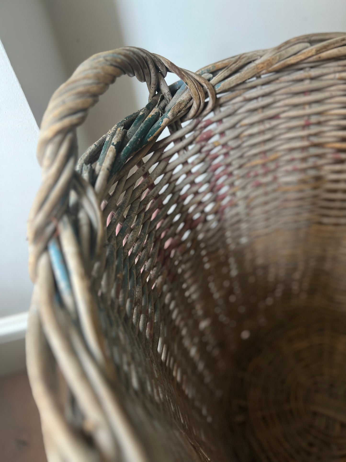 Large Vintage French Harvester Basket