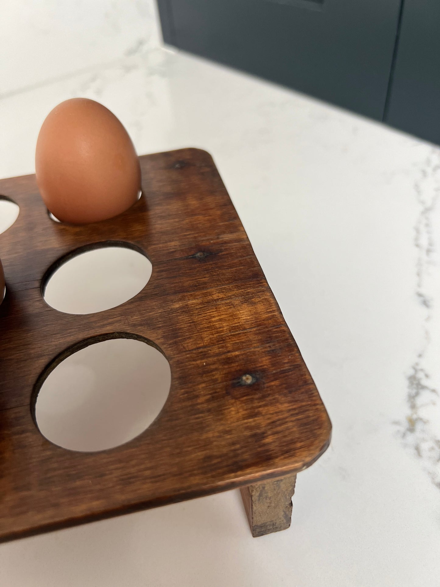 Vintage Wooden Egg Rack