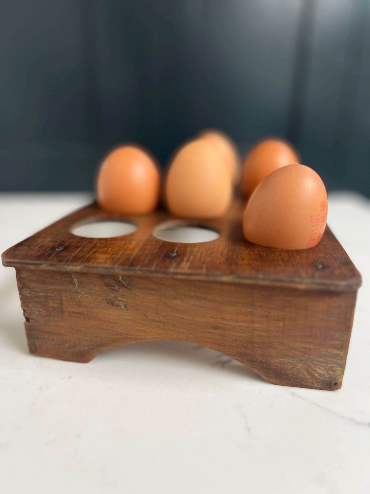 Vintage Wooden Egg Rack